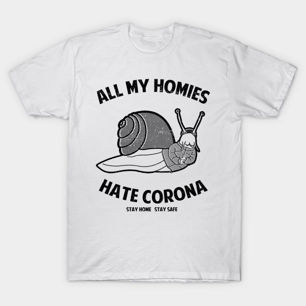 Fuck Corona T-Shirt by papaomaangas